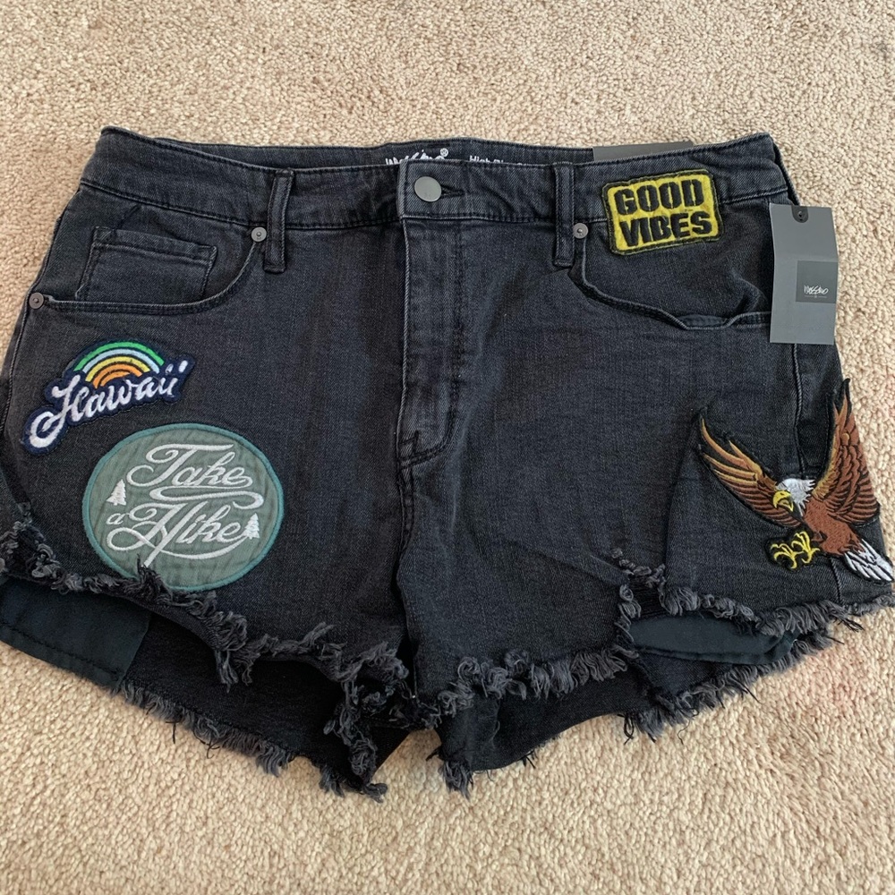 High rise shorts